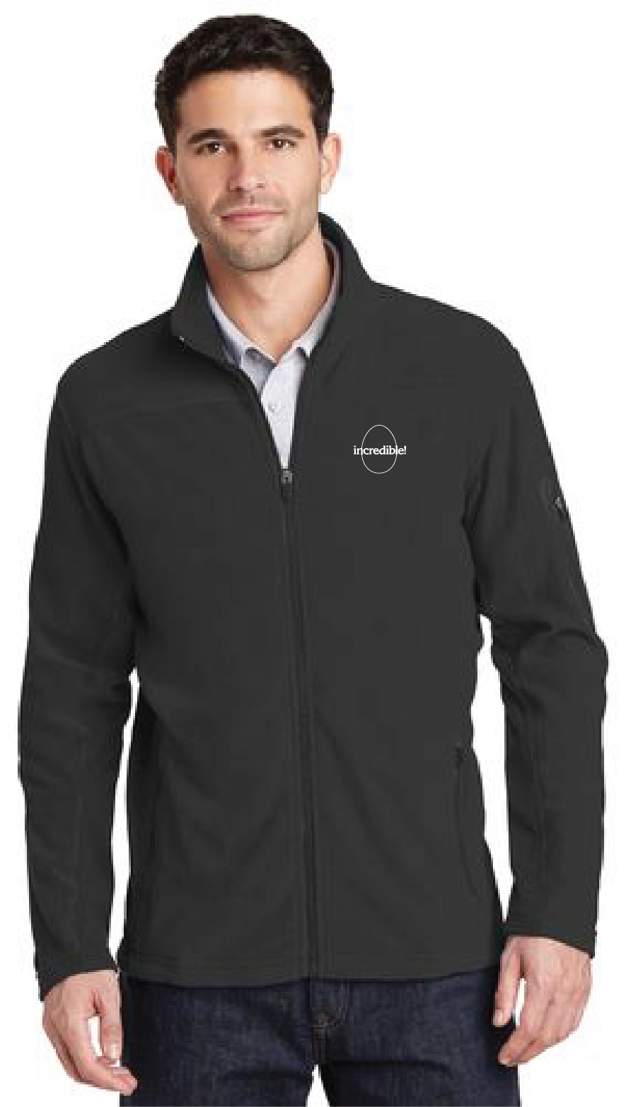 Men's Full-Zip Fleece Jacket (Black)